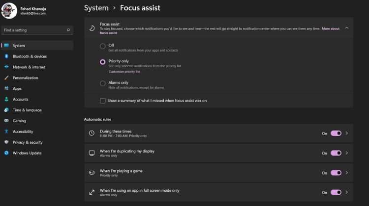 Comment utiliser Focus Assist sur Windows 11