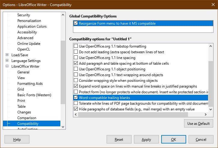 Jak skonfigurować LibreOffice Writer do pracy jak Microsoft Word