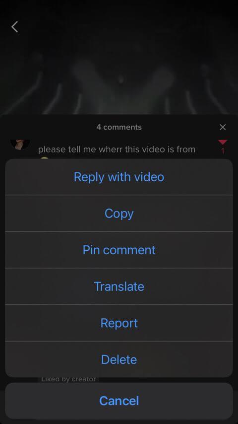 How to pin comments on TikTok