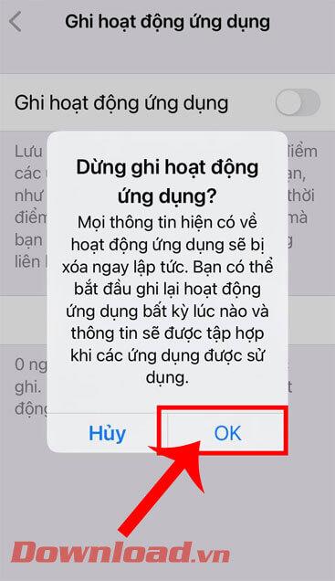 Instructions pour surveiller l’activité des applications sur iOS 15