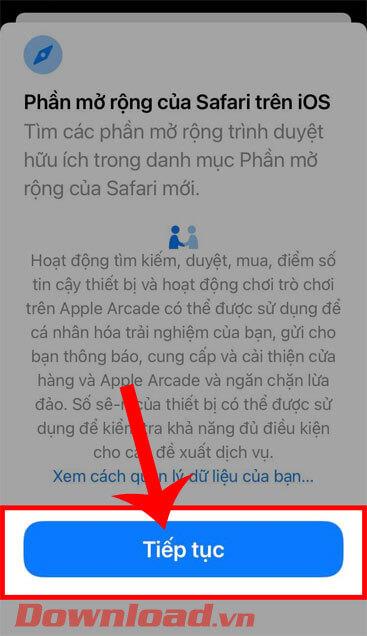 在 iOS 15 上添加 Safari 扩展的说明