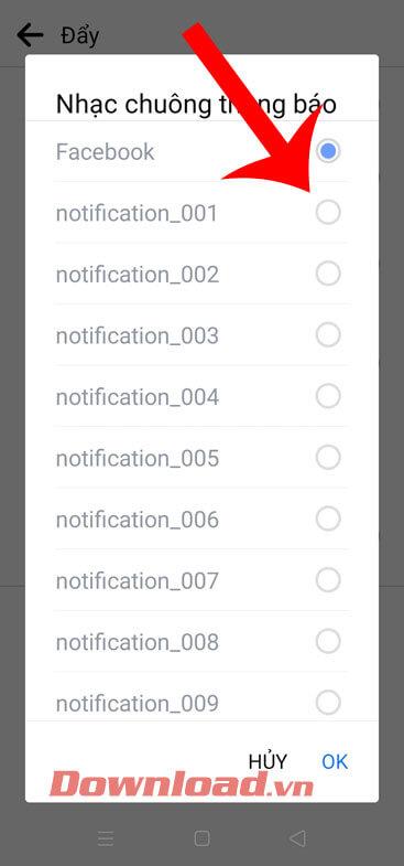 Instructions pour modifier le son des notifications sur Facebook