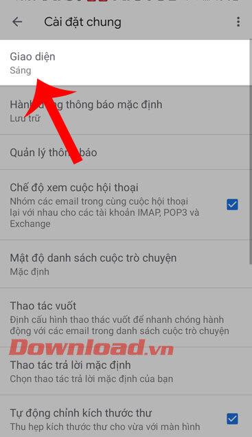 Instructions pour activer le mode fond sombre pour Gmail sur votre téléphone