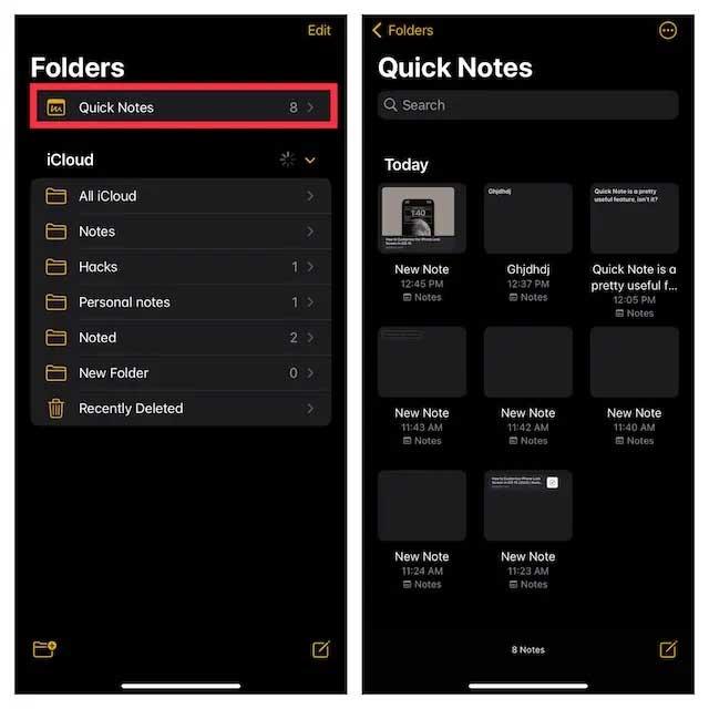 IOS 16: Cum să activați și să utilizați Quick Note pe iPhone