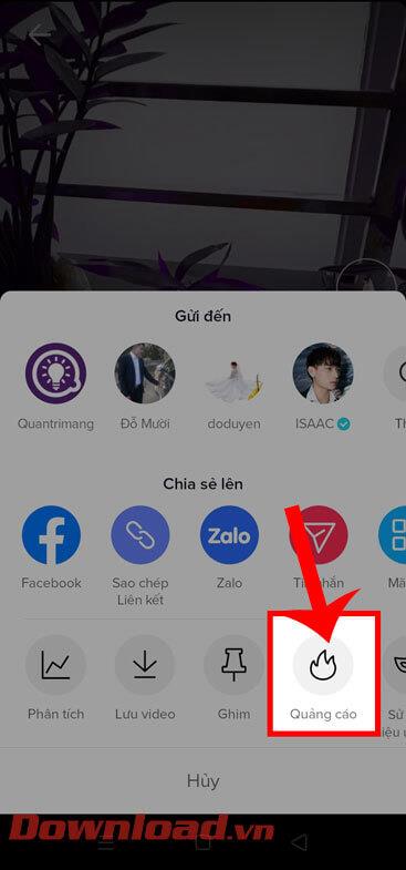 Arahan untuk mempromosikan video TikTok kepada aliran