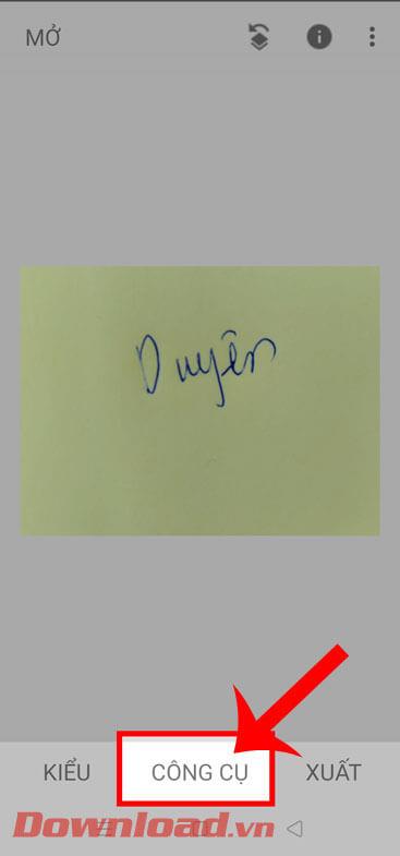 Instructions pour créer votre propre signature sur des photos à laide de Snapseed