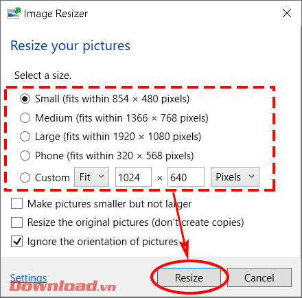 Microsoft PowerToys を使用して写真のサイズを非常に迅速に変更する手順