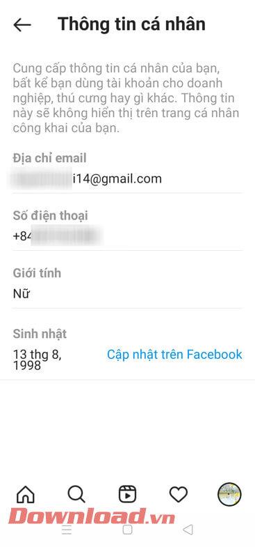 Instructions pour changer d'adresse e-mail sur Instagram
