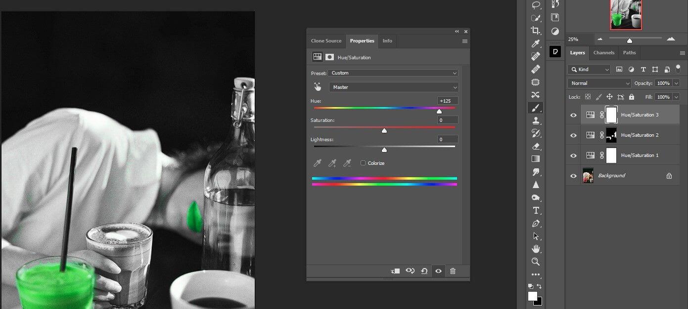 Hoe je een foto naar zwart-wit converteert maar één kleur behoudt in Photoshop