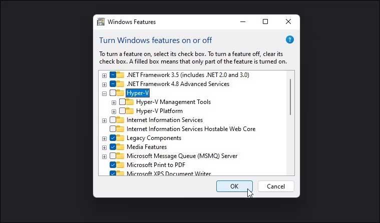 Como desabilitar ou remover o Hyper-V no Windows 11