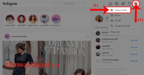 Instruções para alterar a foto do perfil do Instagram