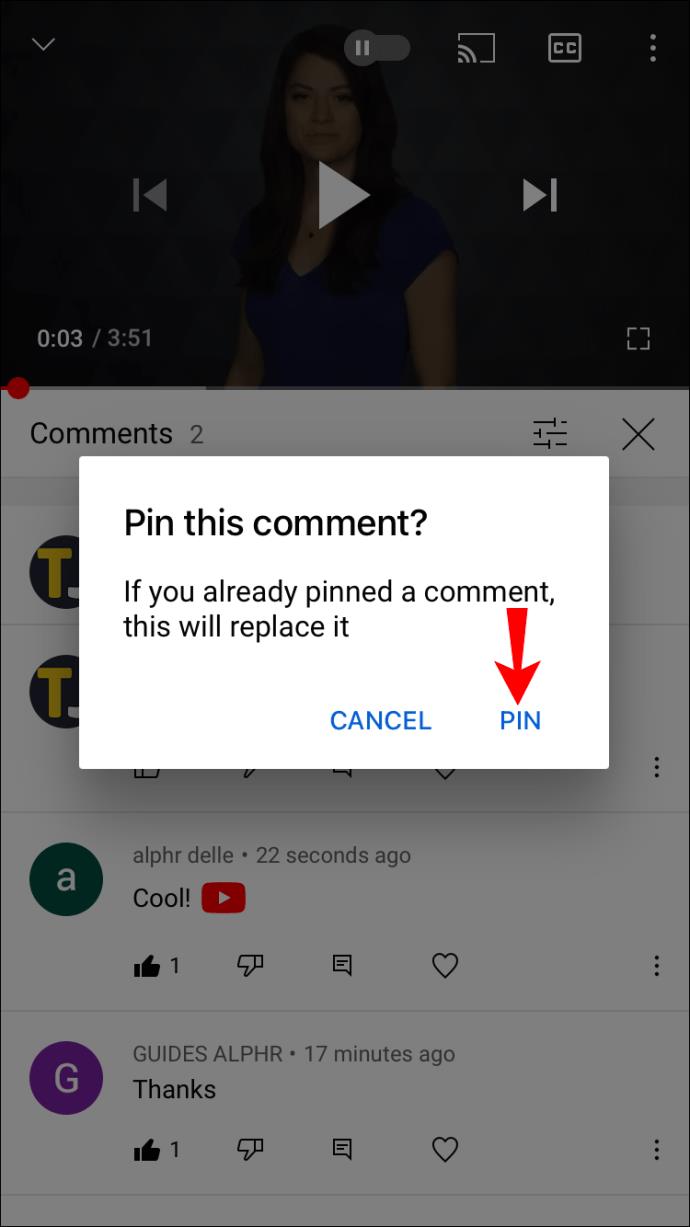 How To Pin A Comment On YouTube