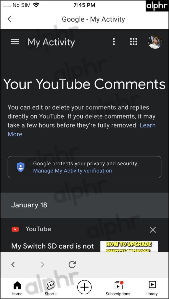 Cara Melihat Sejarah Komen YouTube Anda