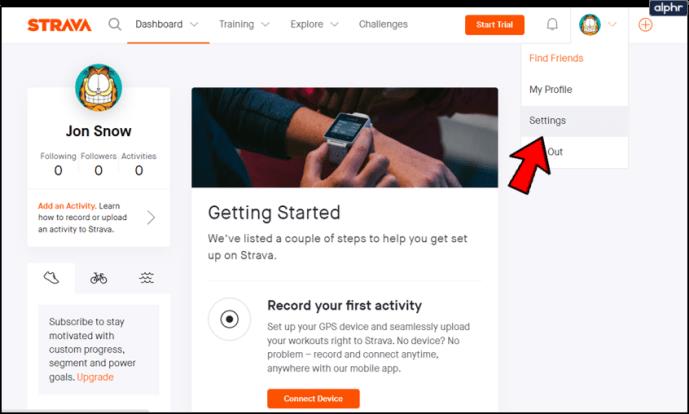 Comment changer votre photo de profil dans Strava