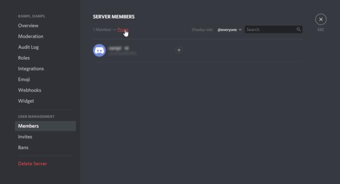 Discord avvisa l'utente quando lo elimini o lo avvii?