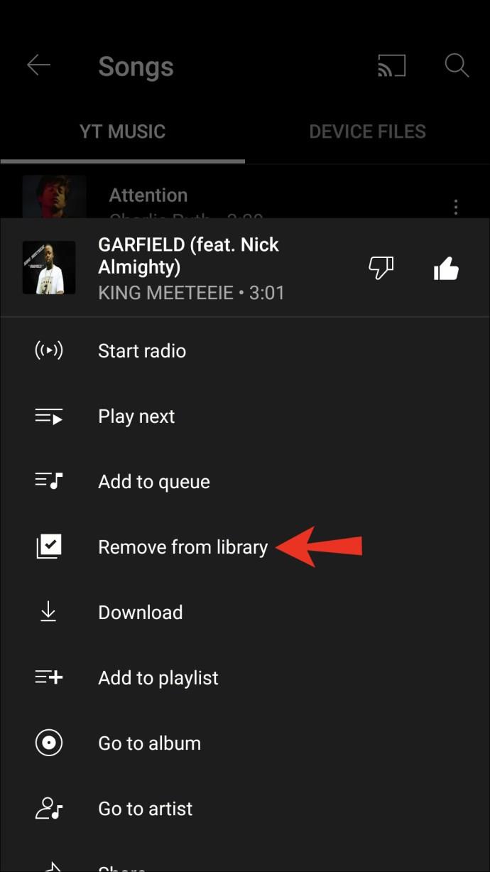 How To Add Or Remove Songs From The Library In YouTube Music