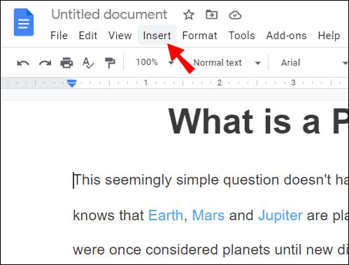 Comment supprimer un en-tête de Google Docs