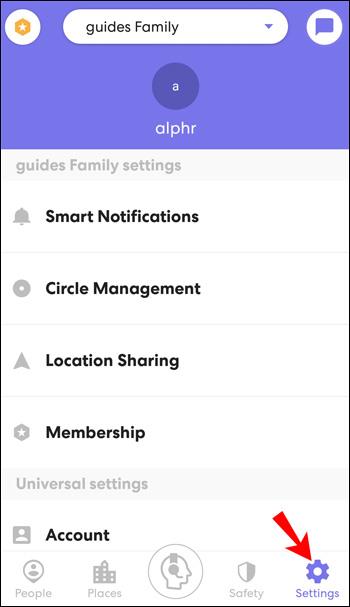 Como deletar um círculo no Life360