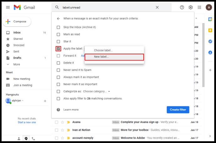 Como encontrar e-mails não lidos no Gmail