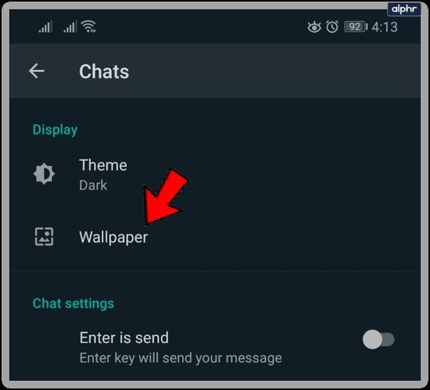 Comment changer l'arrière-plan dans WhatsApp