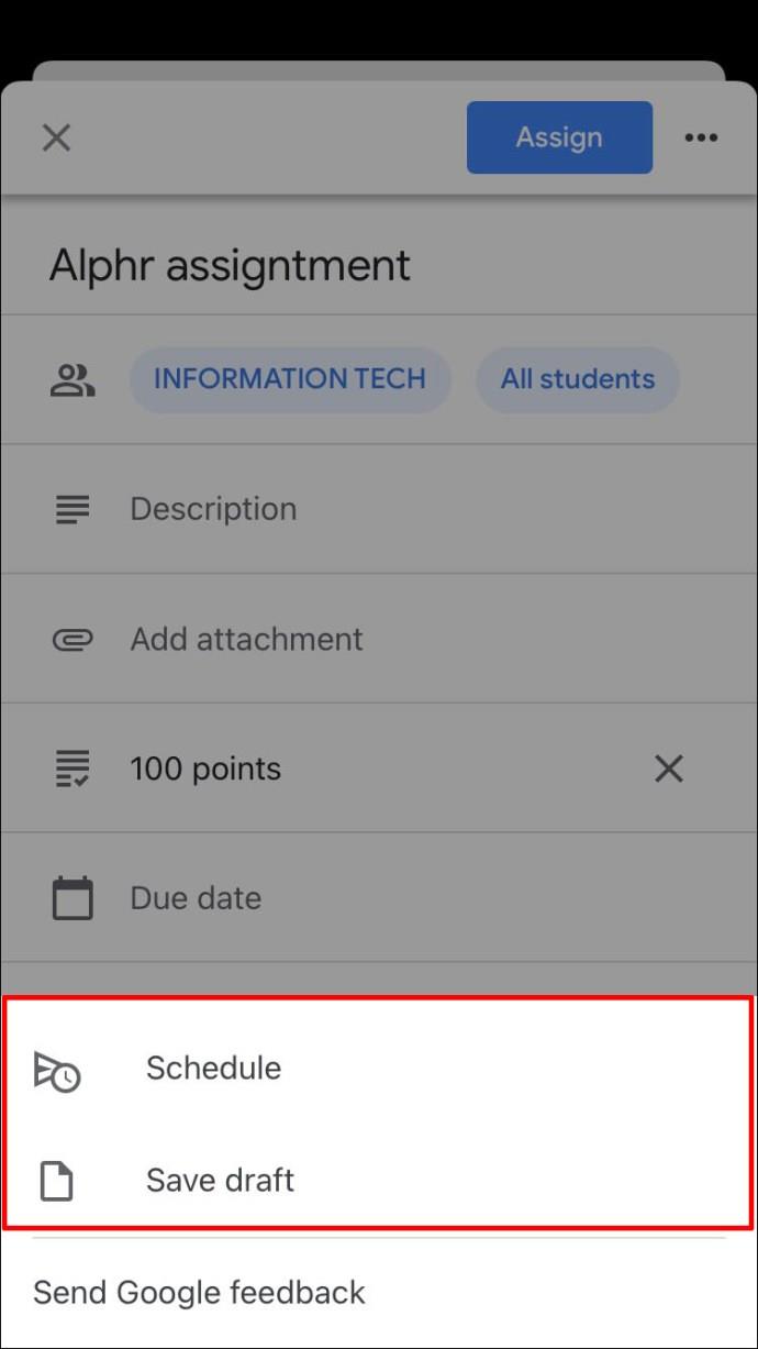 كيفية إنشاء واجب في Google Classroom