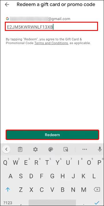 How To Redeem A Code In Google Play