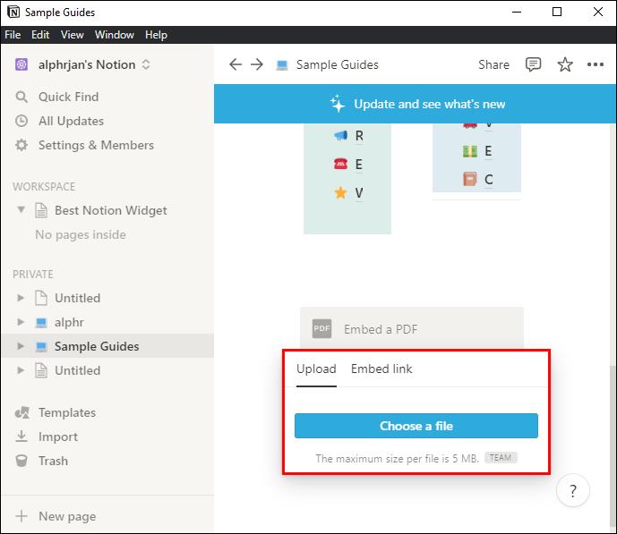 How To Embed A PDF In Notion