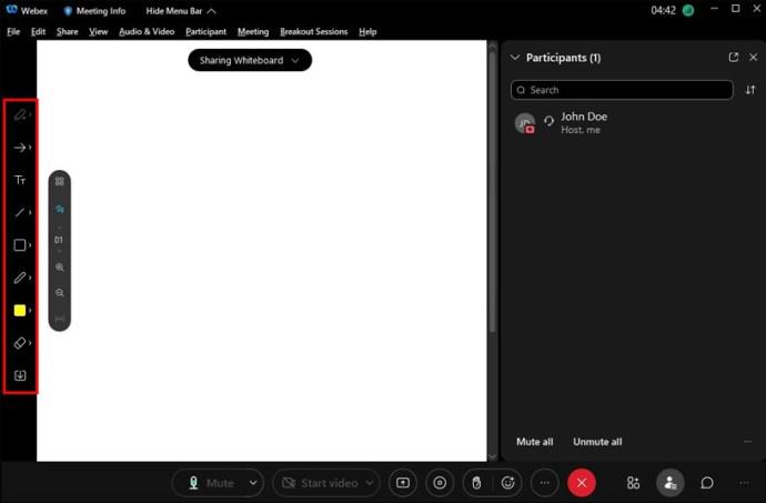 Comment utiliser le tableau blanc dans Webex