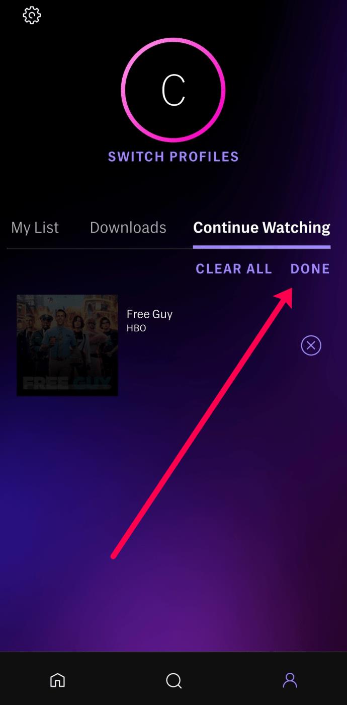 Como limpar Continue assistindo no HBO Max