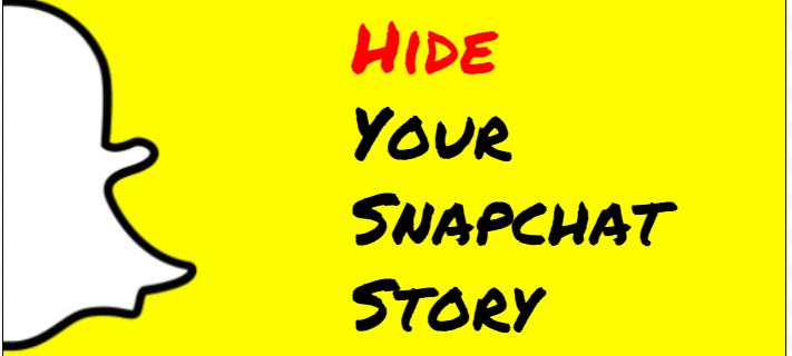 Snapchat 스토리를 숨기는 방법