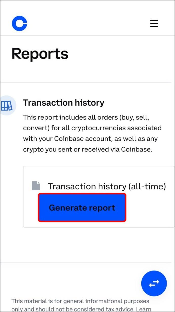 Comment afficher l'historique des transactions dans Coinbase