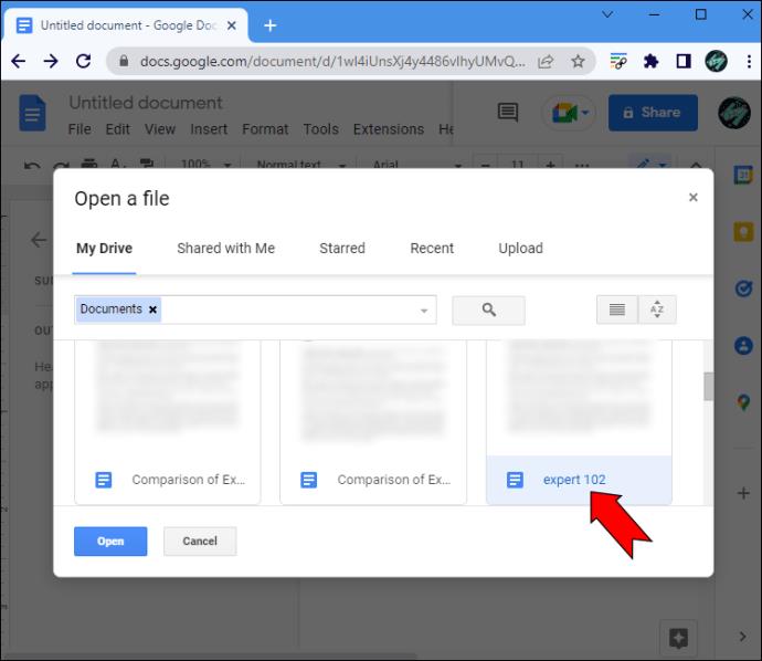 How To Open A DOCX File With Google Docs