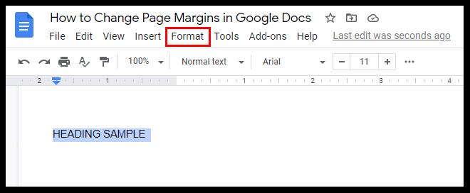 Comment créer une seule page paysage dans Google Docs