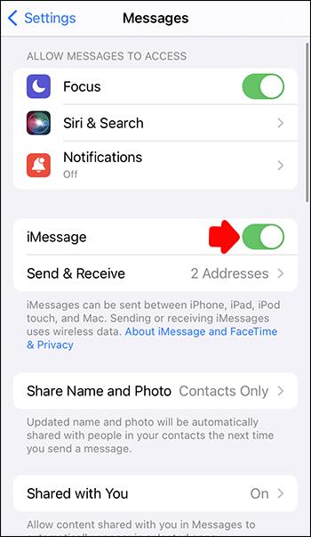 Como corrigir o erro IMessage está desconectado