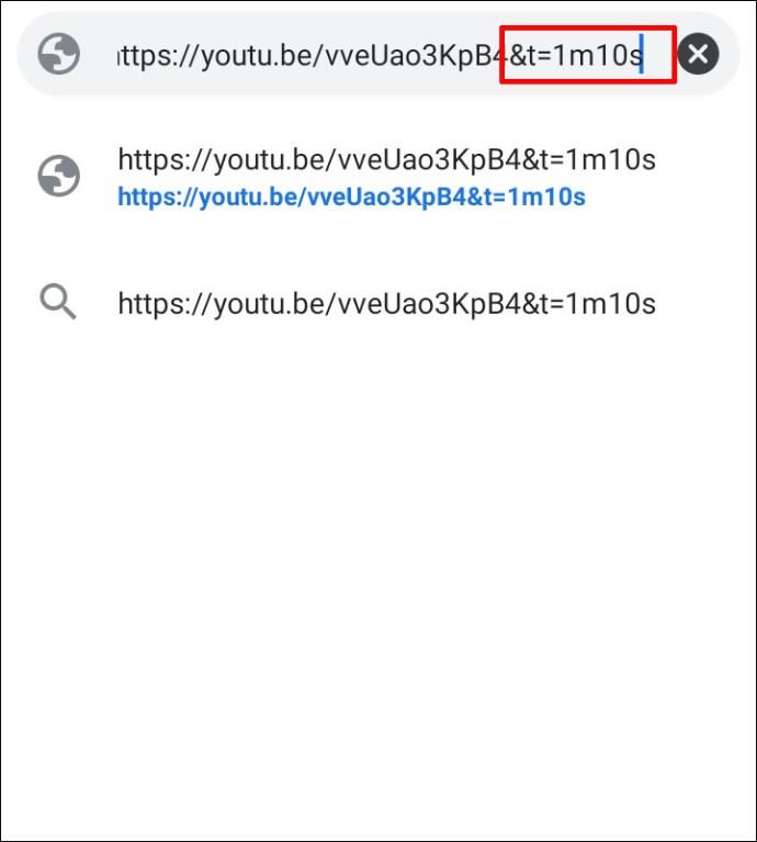 Cum să conectați la o anumită marcaj de timp într-un videoclip YouTube