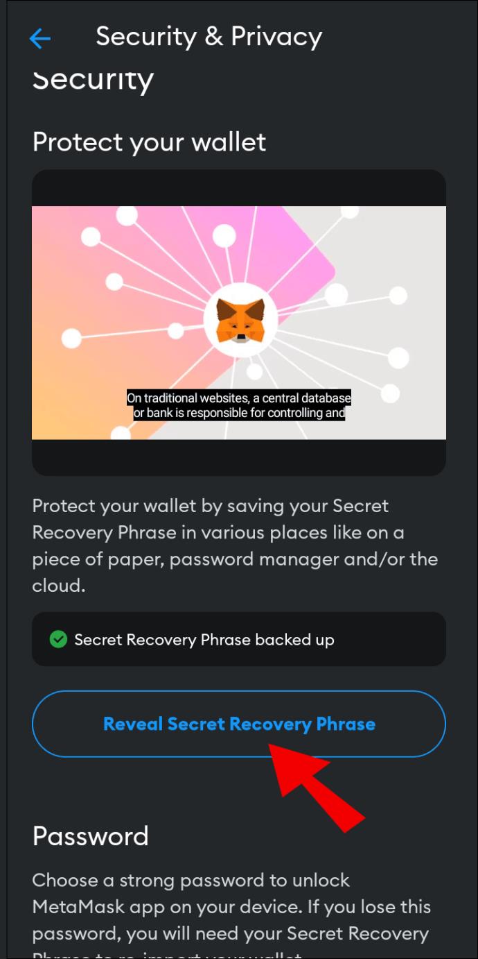 How To Find Your Secret Recovery Phrase In MetaMask