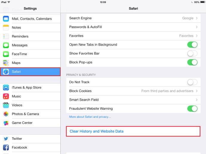 วิธีล้างแคชและคุกกี้ใน Safari