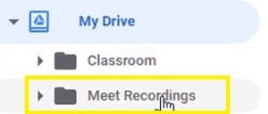 Where Are My Google Meet Recordings Saved?