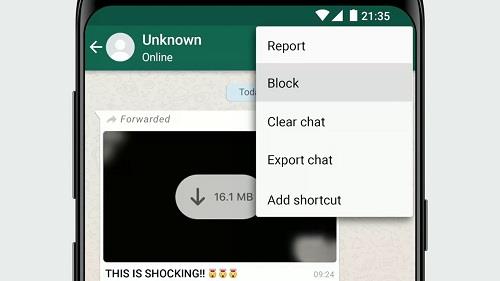 Comment bloquer un contact dans WhatsApp