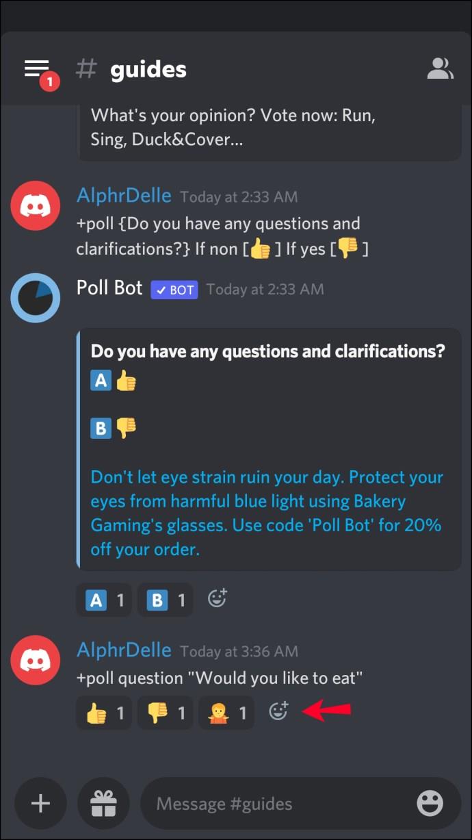 Comment créer un sondage dans Discord