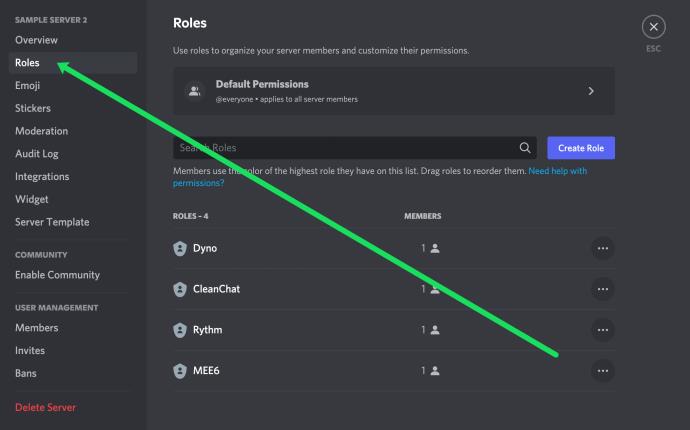 Rollen toevoegen, beheren en verwijderen in Discord