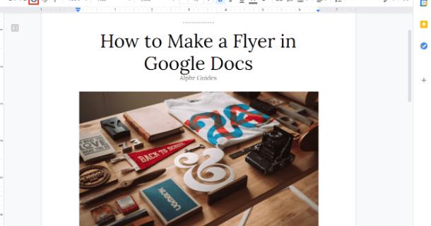 Comment créer un dépliant dans Google Docs