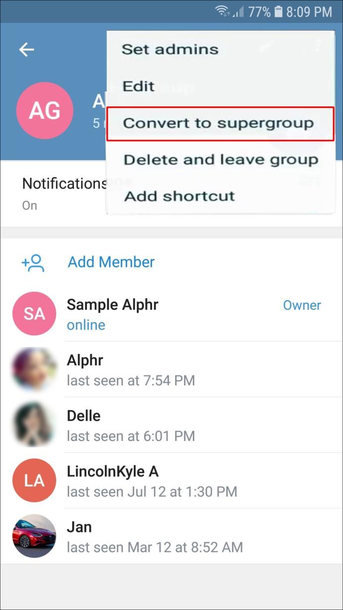 How To Create A Supergroup In Telegram