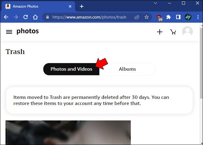 How To Empty The Trash In Amazon Photos
