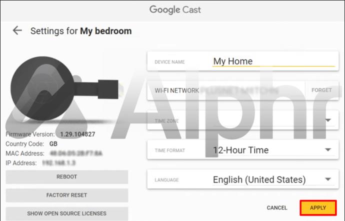 Comment changer votre nom Chromecast