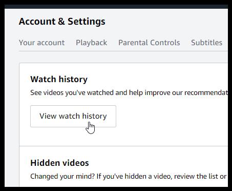 How To Remove Your History And Watchlist From Amazon Prime Video