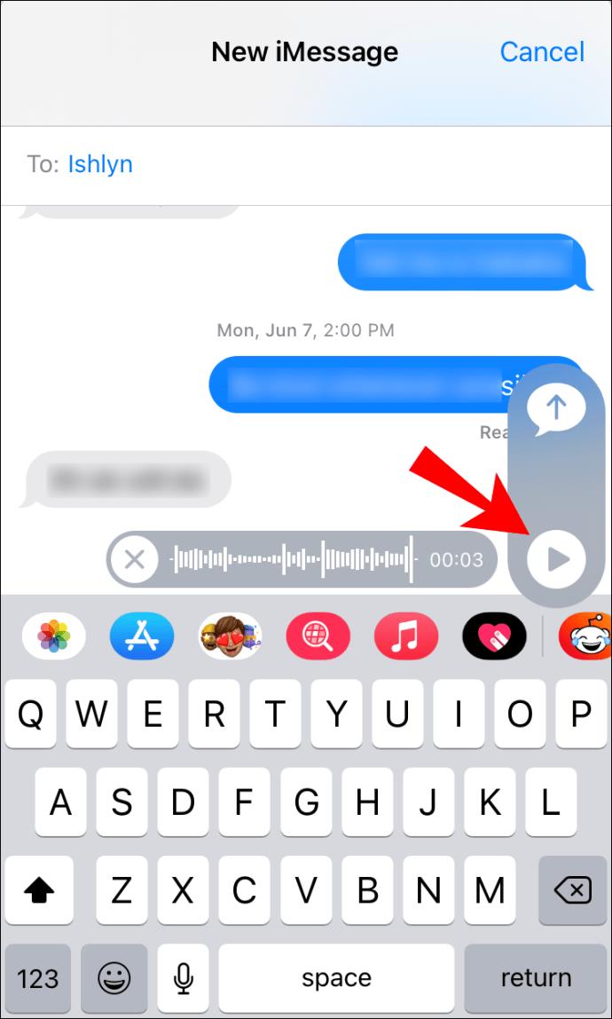 Comment envoyer un message vocal dans IMessage sur un iPhone