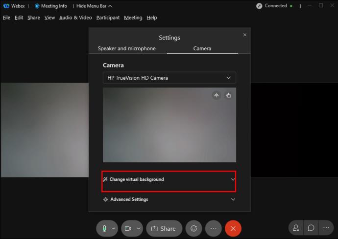 How To Change The Background In Webex