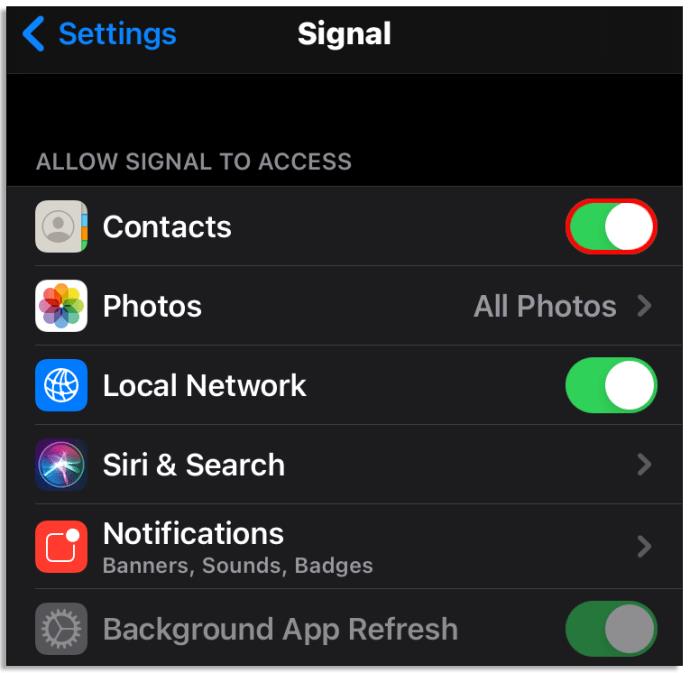 Comment ajouter des contacts dans Signal