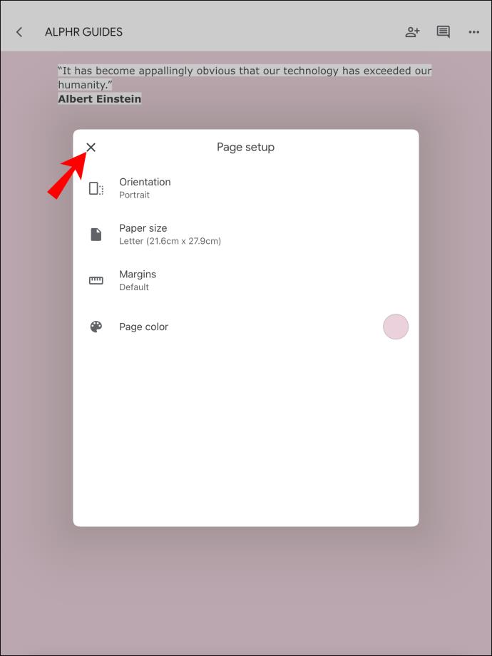 How To Change The Background Color In A Google Doc